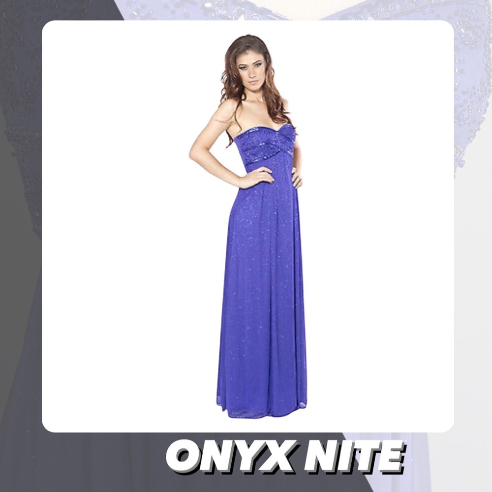 EUC Onyx Nite Sweetheart Neckline Formal Dress